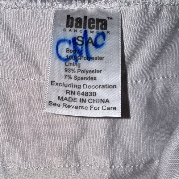 Balera Light Gray Ruffled Dress Dance Costume - Picture 2 of 5